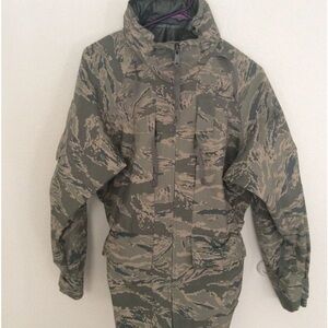 Military parka, all purpose environmental camouflage ABU tiger stripe medium S